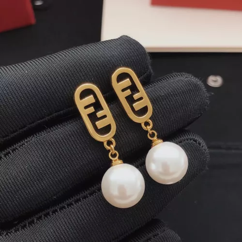 Replica Fendi Earrings For Women #1390013 $27.00 USD for Wholesale