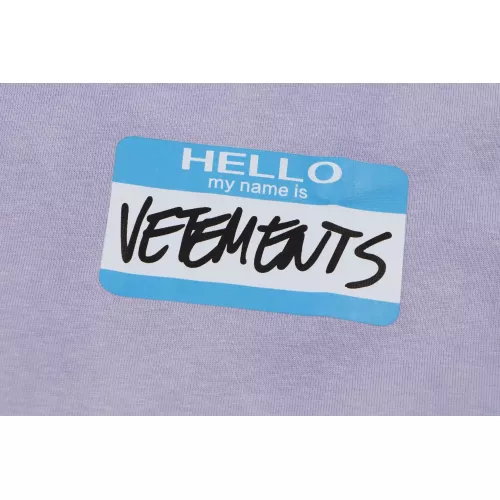 Replica VETEMENTS T-Shirts Short Sleeved For Unisex #1390235 $40.00 USD for Wholesale