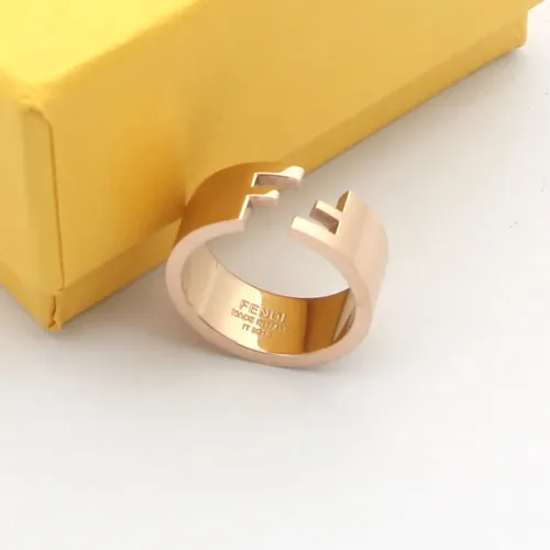 Replica Fendi Rings In Rose Gold #1390578 $23.00 USD for Wholesale
