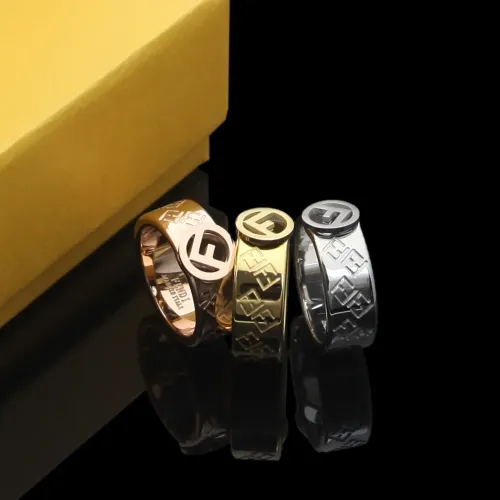 Replica Fendi Rings In Rose Gold #1390581 $23.00 USD for Wholesale