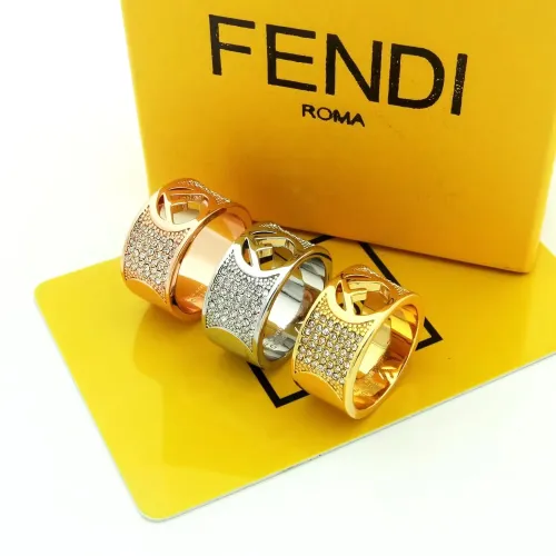 Replica Fendi Rings In Rose Gold #1390584 $25.00 USD for Wholesale