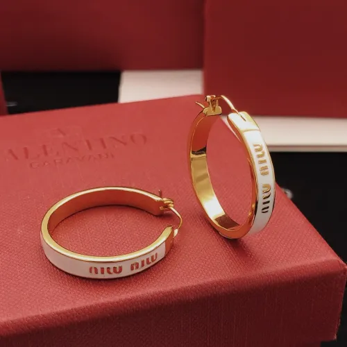 Replica MIU MIU Earrings For Women #1390895 $29.00 USD for Wholesale