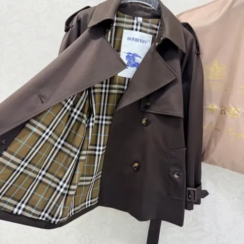 Replica Burberry Trench Coat Long Sleeved For Women #1390952 $165.00 USD for Wholesale