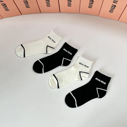 Replica MIU MIU Socks #1391096 $32.00 USD for Wholesale