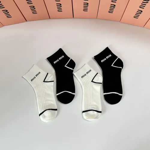 Replica MIU MIU Socks #1391096 $32.00 USD for Wholesale