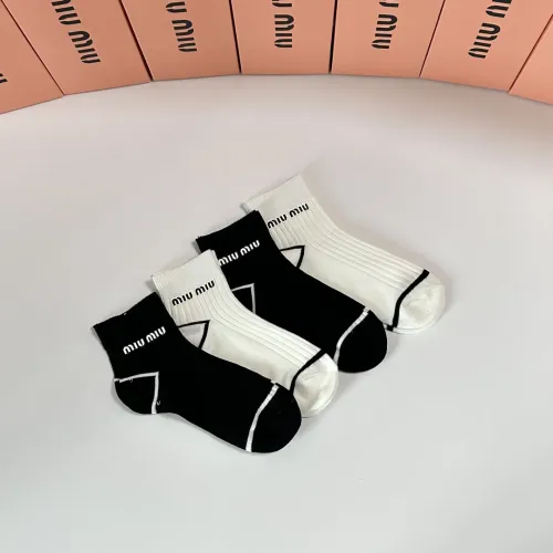Replica MIU MIU Socks #1391096 $32.00 USD for Wholesale
