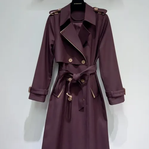 Cheap Burberry Trench Coat Long Sleeved For Women #1391098, $$132.00 USD On Burberry Trench Coat
