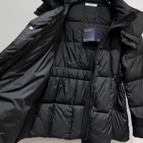 Replica Prada Down Feather Coat Long Sleeved For Women #1391144 $128.00 USD for Wholesale