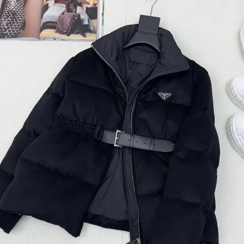 Replica Prada Down Feather Coat Long Sleeved For Women #1391148 $245.00 USD for Wholesale