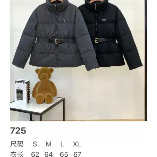 Replica Prada Down Feather Coat Long Sleeved For Women #1391148 $245.00 USD for Wholesale