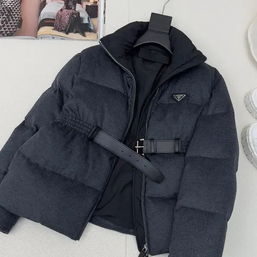 Replica Prada Down Feather Coat Long Sleeved For Women #1391149 $245.00 USD for Wholesale