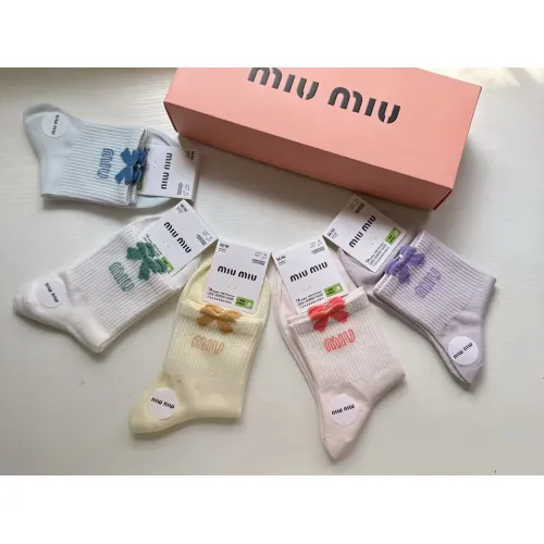Replica MIU MIU Socks For Women #1391169 $25.00 USD for Wholesale