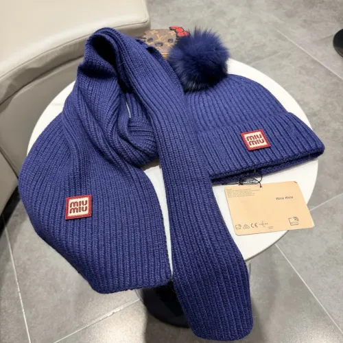 Replica MIU MIU Hat and Scarf Set #1391478 $64.00 USD for Wholesale
