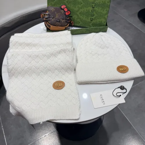Cheap Gucci Hat and Scarf Set #1391499, $$64.00 USD On Gucci Hat and Scarf and Glove Set