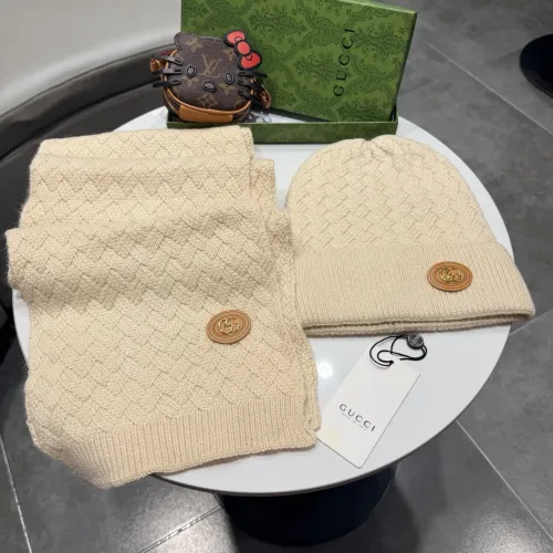Cheap Gucci Hat and Scarf Set #1391500, $$64.00 USD On Gucci Hat and Scarf and Glove Set