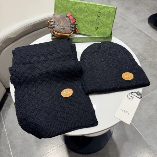 Cheap Gucci Hat and Scarf Set #1391502, $$64.00 USD On Gucci Hat and Scarf and Glove Set