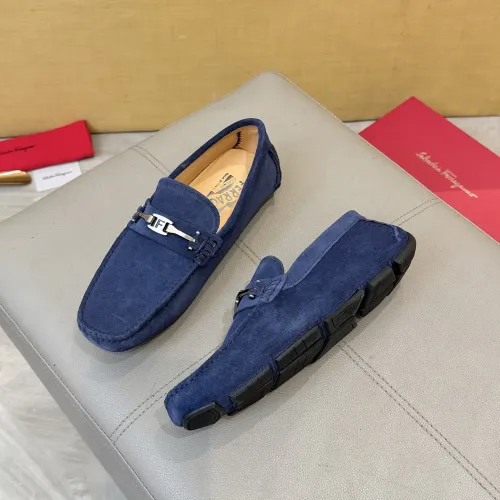 Cheap Salvatore Ferragamo Leather Shoes For Men #1391716, $$96.00 USD On Salvatore Ferragamo Leather Shoes