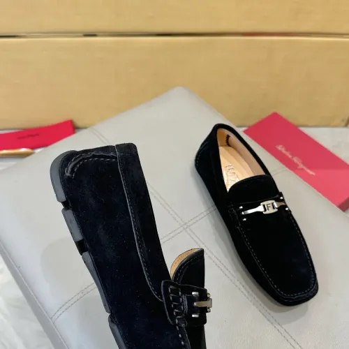 Replica Salvatore Ferragamo Leather Shoes For Men #1391718 $96.00 USD for Wholesale