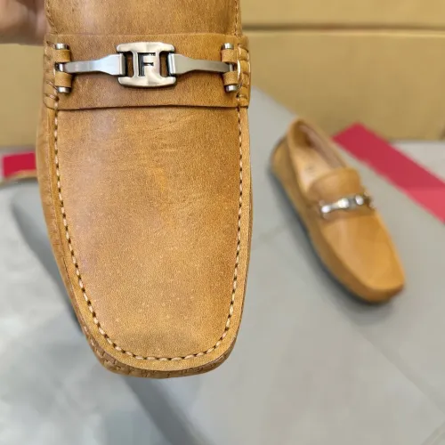 Replica Salvatore Ferragamo Leather Shoes For Men #1391720 $96.00 USD for Wholesale