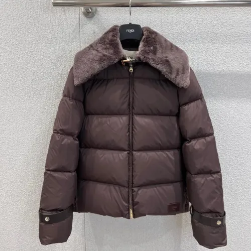 Cheap Fendi Down Feather Coat Long Sleeved For Women #1391741, $$290.91 USD On Fendi Down Feather Coat