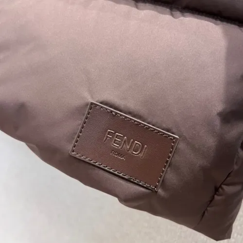 Replica Fendi Down Feather Coat Long Sleeved For Women #1391741 $290.91 USD for Wholesale