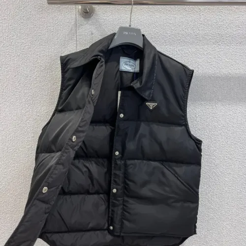 Replica Prada Down Feather Coat Sleeveless For Women #1391746 $132.00 USD for Wholesale
