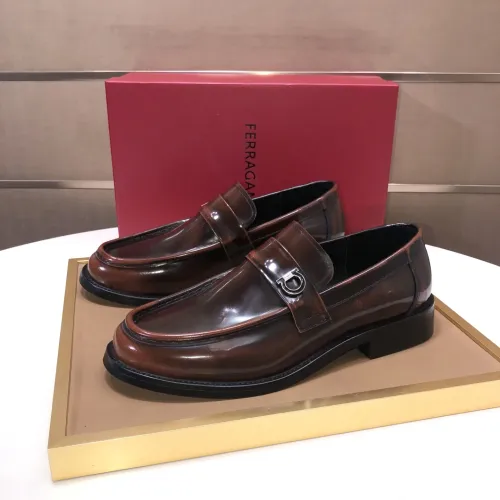 Cheap Salvatore Ferragamo Leather Shoes For Men #1391771, $$100.00 USD On Salvatore Ferragamo Leather Shoes