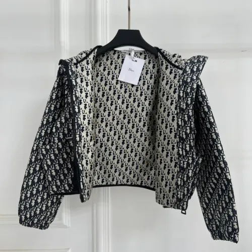 Replica Christian Dior Jackets Long Sleeved For Women #1391774 $115.00 USD for Wholesale