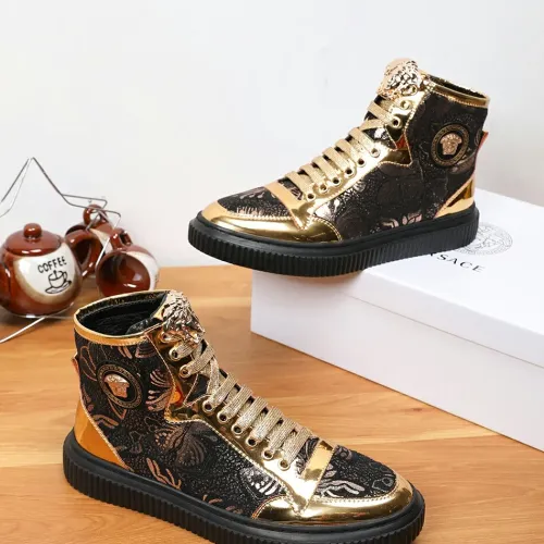 Replica Versace High Tops Shoes For Men #1391804 $76.00 USD for Wholesale
