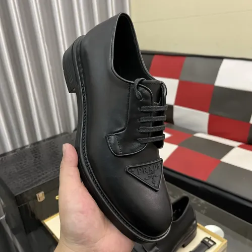 Replica Prada Leather Shoes For Men #1392042 $115.00 USD for Wholesale