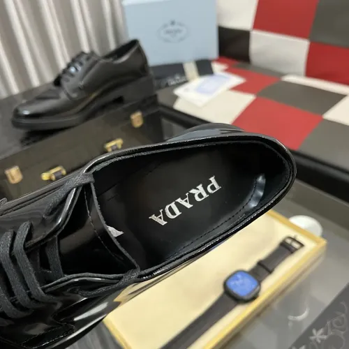 Replica Prada Leather Shoes For Men #1392043 $115.00 USD for Wholesale