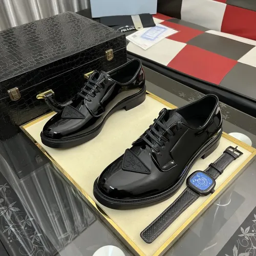 Replica Prada Leather Shoes For Men #1392044 $115.00 USD for Wholesale