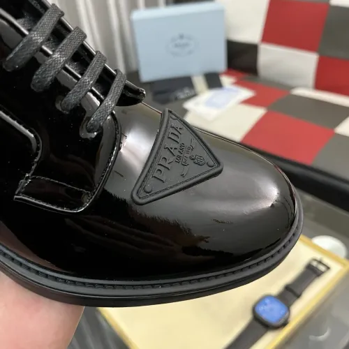 Replica Prada Leather Shoes For Men #1392044 $115.00 USD for Wholesale