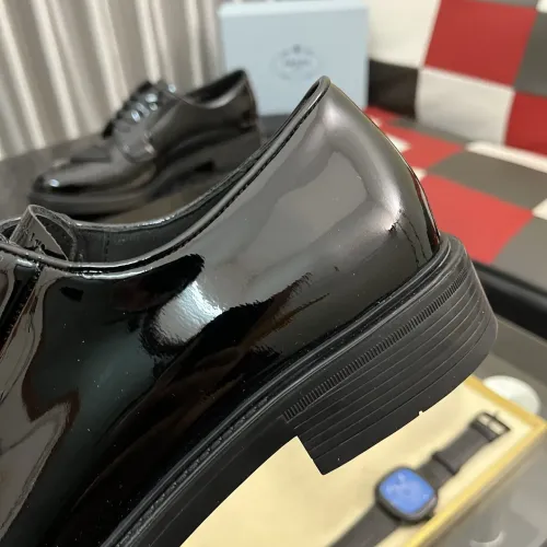 Replica Prada Leather Shoes For Men #1392044 $115.00 USD for Wholesale