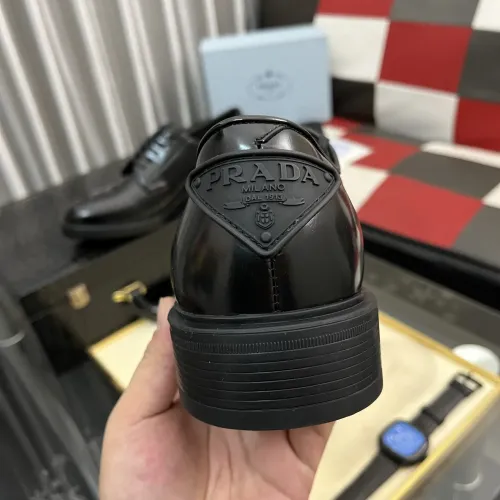 Replica Prada Leather Shoes For Men #1392046 $115.00 USD for Wholesale