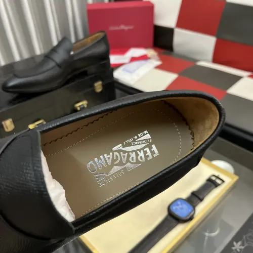 Replica Salvatore Ferragamo Leather Shoes For Men #1392075 $108.00 USD for Wholesale