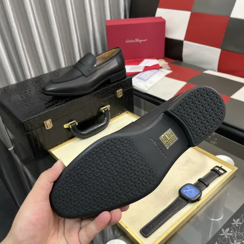 Replica Salvatore Ferragamo Leather Shoes For Men #1392082 $108.00 USD for Wholesale