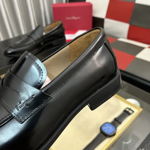 Replica Salvatore Ferragamo Leather Shoes For Men #1392084 $108.00 USD for Wholesale