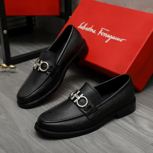 Cheap Salvatore Ferragamo Leather Shoes For Men #1392087, $$85.00 USD On Salvatore Ferragamo Leather Shoes