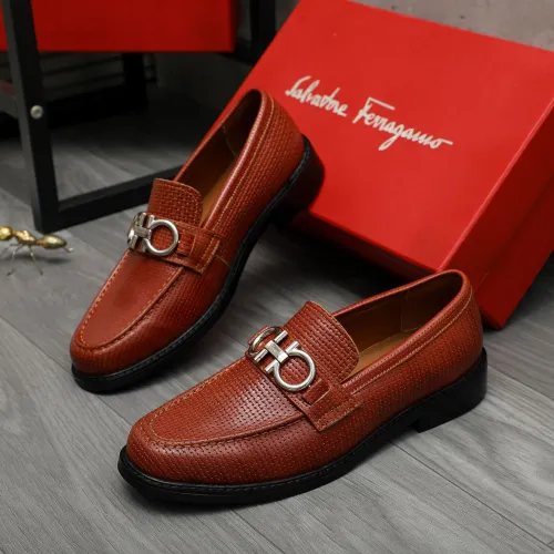 Cheap Salvatore Ferragamo Leather Shoes For Men #1392088, $$85.00 USD On Salvatore Ferragamo Leather Shoes