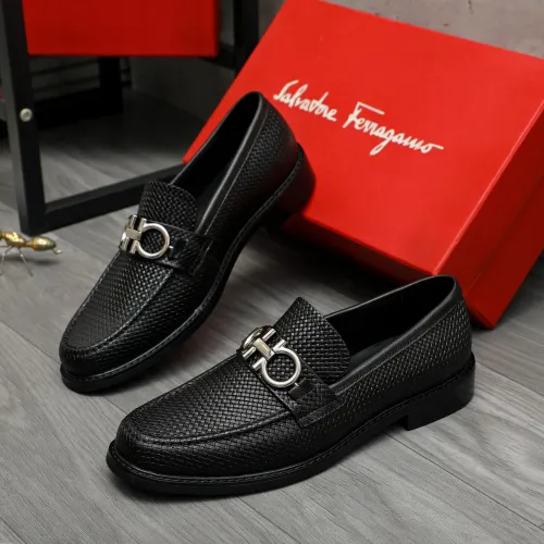 Cheap Salvatore Ferragamo Leather Shoes For Men #1392089, $$85.00 USD On Salvatore Ferragamo Leather Shoes
