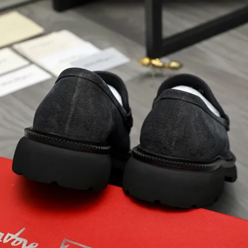 Replica Salvatore Ferragamo Leather Shoes For Men #1392098 $112.00 USD for Wholesale
