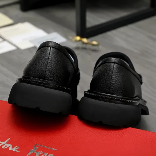 Replica Salvatore Ferragamo Leather Shoes For Men #1392104 $112.00 USD for Wholesale