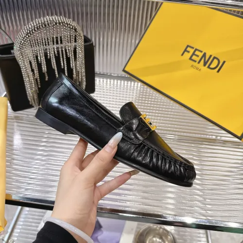 Replica Fendi Leather Shoes For Women #1392622 $102.00 USD for Wholesale