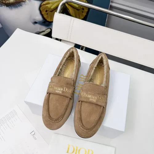 Replica Christian Dior Leather Shoes For Women #1392715 $112.00 USD for Wholesale