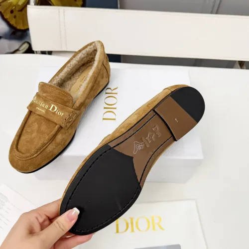 Replica Christian Dior Leather Shoes For Women #1392716 $112.00 USD for Wholesale