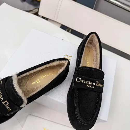 Replica Christian Dior Leather Shoes For Women #1392720 $112.00 USD for Wholesale