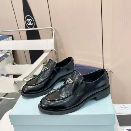 Replica Prada Leather Shoes For Women #1392731 $102.00 USD for Wholesale