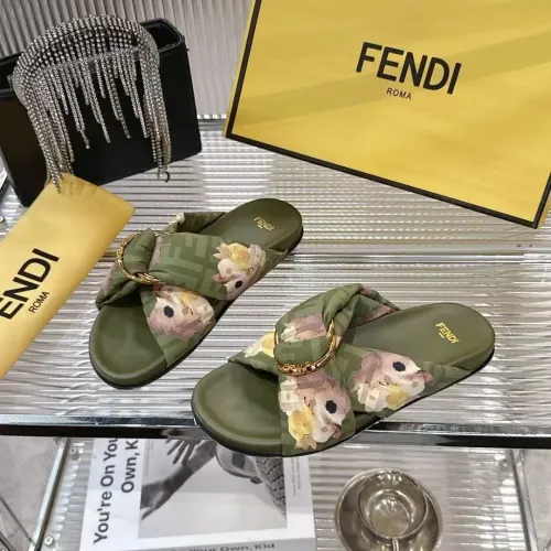 Replica Fendi Slippers For Women #1392898 $80.00 USD for Wholesale