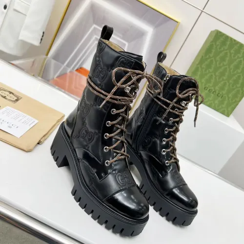 Replica Gucci Boots For Women #1393027 $118.00 USD for Wholesale